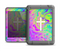 The Vector White Cross v2 over Neon Color Fushion Apple iPad Air LifeProof Nuud Case Skin Set