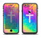 The Vector White Cross v2 over Neon Color Fushion V2 Apple iPhone 6 LifeProof Fre Case Skin Set
