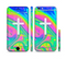 The Vector White Cross v2 over Neon Color Fushion V3 Sectioned Skin Series for the Apple iPhone 6 Plus