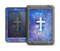 The Vector White Cross v2 over Purple Nebula Apple iPad Air LifeProof Nuud Case Skin Set