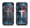 The Vector White Cross v2 over Red Nebula Apple iPhone 6 LifeProof Fre Case Skin Set