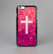 The Vector White Cross v2 over Unfocused Pink Glimmer Skin-Sert for the Apple iPhone 6 Plus Skin-Sert Case