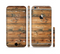 The Vertical Raw Aged Wood Planks Sectioned Skin Series for the Apple iPhone 6