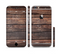 The Vetrical Raw Dark Aged Wood Planks Sectioned Skin Series for the Apple iPhone 6 Plus