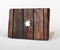 The Vetrical Raw Dark Aged Wood Planks Skin Set for the Apple MacBook Pro 13" with Retina Display