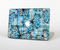 The Vibrant Blue Butterfly Plaid Skin Set for the Apple MacBook Pro 15" with Retina Display