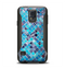 The Vibrant Blue Glow-Tiles Samsung Galaxy S5 Otterbox Commuter Case Skin Set