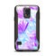 The Vibrant Blue & Purple Flower Field Samsung Galaxy S5 Otterbox Commuter Case Skin Set