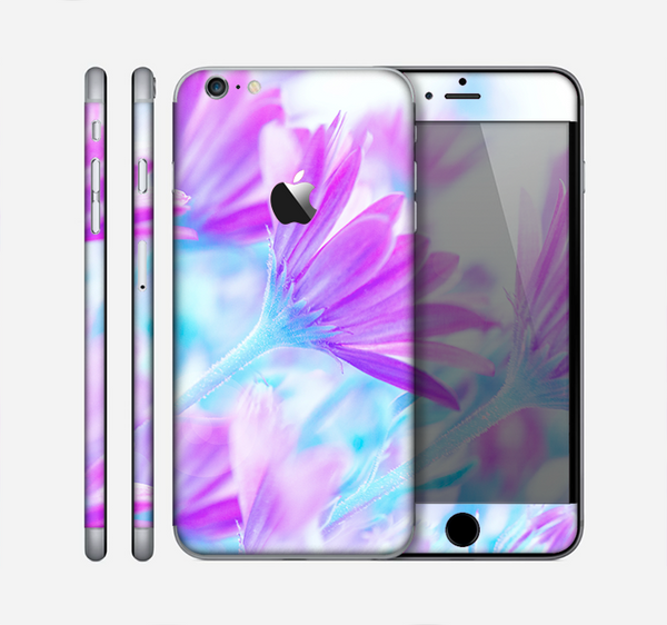 The Vibrant Blue & Purple Flower Field Skin for the Apple iPhone 6 Plus