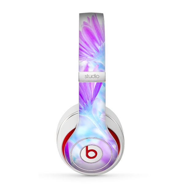 The Vibrant Blue & Purple Flower Field Skin for the Beats by Dre Studio (2013+ Version) Headphones