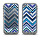 The Vibrant Blue Sharp Chevron Apple iPhone 5c LifeProof Fre Case Skin Set
