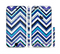 The Vibrant Blue Sharp Chevron Sectioned Skin Series for the Apple iPhone 6 Plus