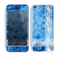 The Vibrant Black & Silver Butterfly Outline Skin for the Apple iPhone 5c