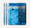 The Vibrant Blue & White Floral Lace Skin for the Apple iPhone 6 Plus