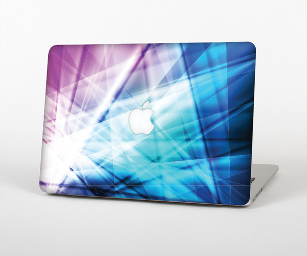 The Vibrant Blue and Pink HD Shards Skin Set for the Apple MacBook Pro 15" with Retina Display