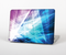 The Vibrant Blue and Pink HD Shards Skin Set for the Apple MacBook Pro 15" with Retina Display