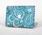 The Vibrant Blue and White Paisley Design  Skin Set for the Apple MacBook Pro 13" with Retina Display