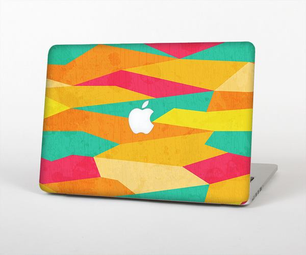 The Vibrant Bright Colored Connect Pattern Skin Set for the Apple MacBook Pro 15" with Retina Display