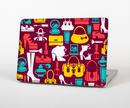 The Vibrant Burgundy Vector Shopping Skin Set for the Apple MacBook Pro 15" with Retina Display
