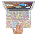The Vibrant Color Floral Pattern Skin Set for the Apple MacBook Pro 15" with Retina Display