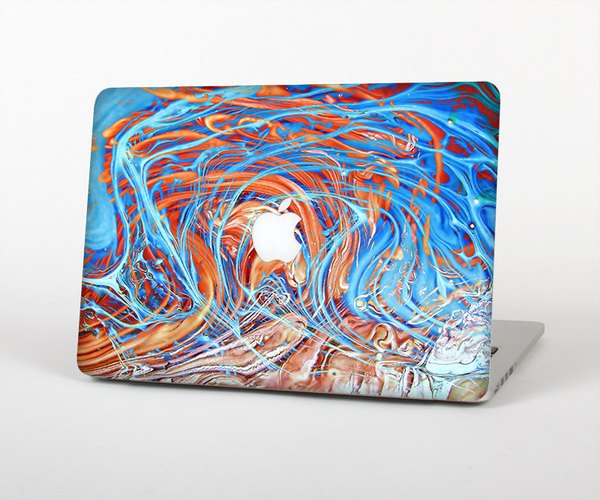 The Vibrant Color Oil Swirls Skin Set for the Apple MacBook Pro 13" with Retina Display