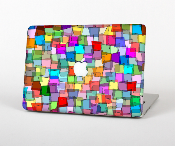 The Vibrant Colored Abstract Cubes Skin Set for the Apple MacBook Pro 13" with Retina Display