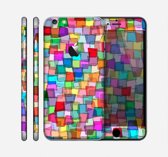 The Vibrant Colored Abstract Cubes Skin for the Apple iPhone 6 Plus