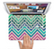 The Vibrant Colored Chevron Layered V4 Skin Set for the Apple MacBook Pro 15" with Retina Display
