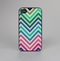 The Vibrant Colored Chevron Layered V4 Skin-Sert for the Apple iPhone 4-4s Skin-Sert Case