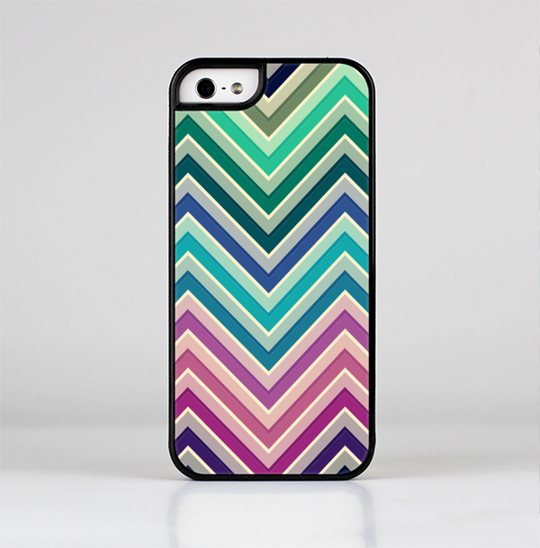 The Vibrant Colored Chevron Layered V4 Skin-Sert for the Apple iPhone 5-5s Skin-Sert Case