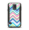 The Vibrant Colored Chevron Pattern V3 Samsung Galaxy S5 Otterbox Commuter Case Skin Set
