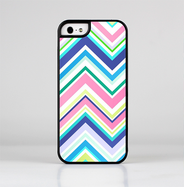 The Vibrant Colored Chevron Pattern V3 Skin-Sert for the Apple iPhone 5-5s Skin-Sert Case