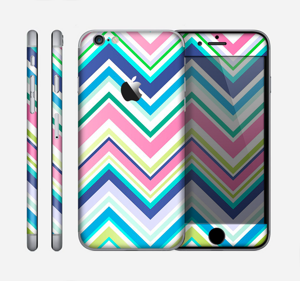 The Vibrant Colored Chevron Pattern V3 Skin for the Apple iPhone 6