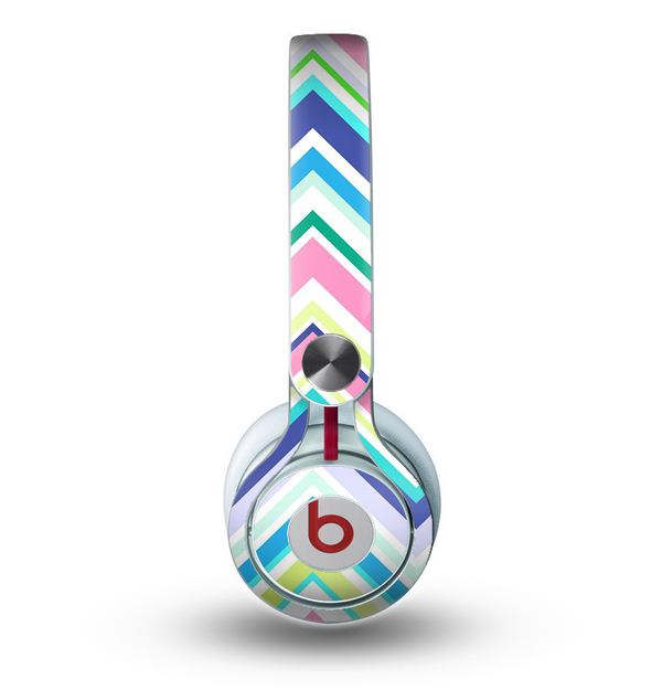 The Vibrant Colored Chevron Pattern V3 Skin for the Beats by Dre Mixr Headphones