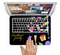 The Vibrant Colored Cocktail Party Skin Set for the Apple MacBook Pro 15" with Retina Display