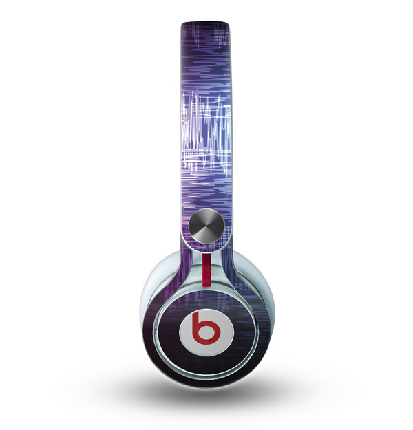 The Vibrant Colored Lined Surface Skin for the Beats by Dre Mixr Headphones