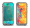 The Vibrant Colored Messy Painted Canvas Apple iPhone 5c LifeProof Fre Case Skin Set