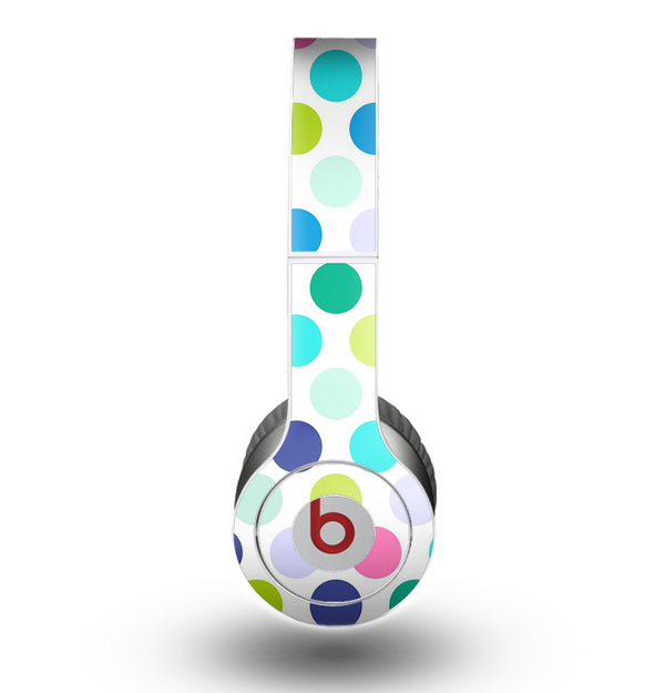 The Vibrant Colored Polka Dot V1 Skin for the Beats by Dre Original Solo-Solo HD Headphones