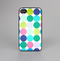 The Vibrant Colored Polka Dot V2 Skin-Sert for the Apple iPhone 4-4s Skin-Sert Case