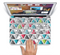 The Vibrant Colored Triangled 3d Shapes Skin Set for the Apple MacBook Pro 13" with Retina Display