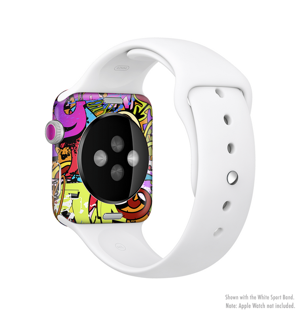 The Vibrant Colored Vector Graffiti Full-Body Skin Kit for the Apple Watch