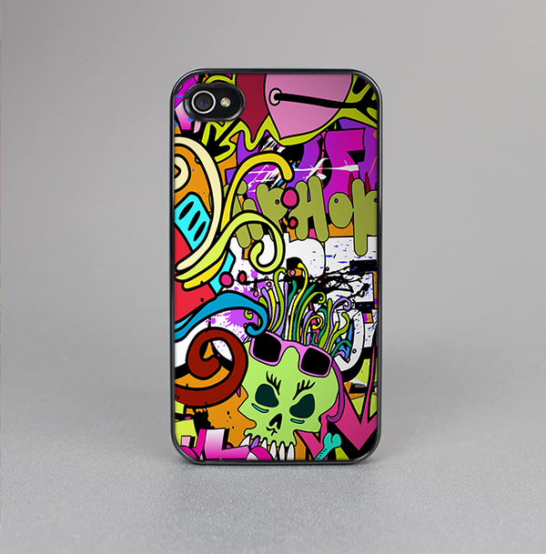 The Vibrant Colored Vector Graffiti Skin-Sert for the Apple iPhone 4-4s Skin-Sert Case