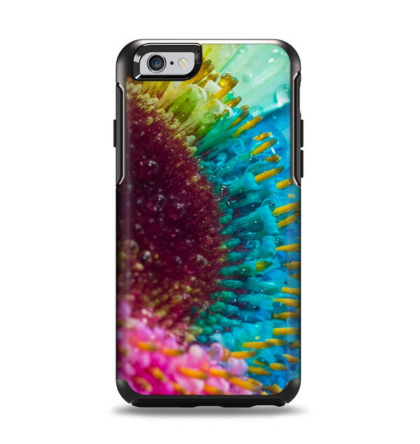 The Vibrant Colored Wet Flower Apple iPhone 6 Otterbox Symmetry Case Skin Set