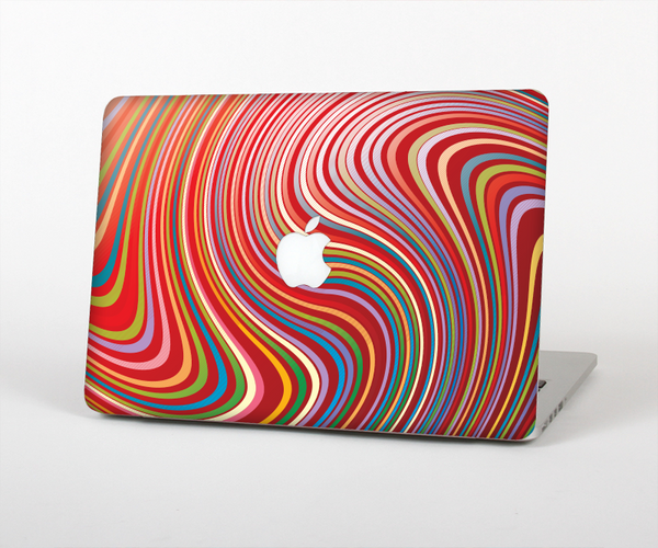 The Vibrant Colorful Swirls Skin Set for the Apple MacBook Pro 13" with Retina Display