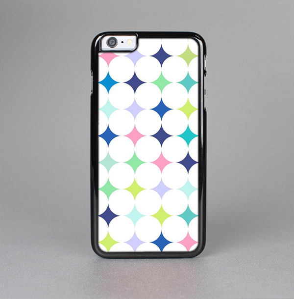 The Vibrant Fun Colored Pattern Hoops Inverted Polka Dot Skin-Sert for the Apple iPhone 6 Skin-Sert Case