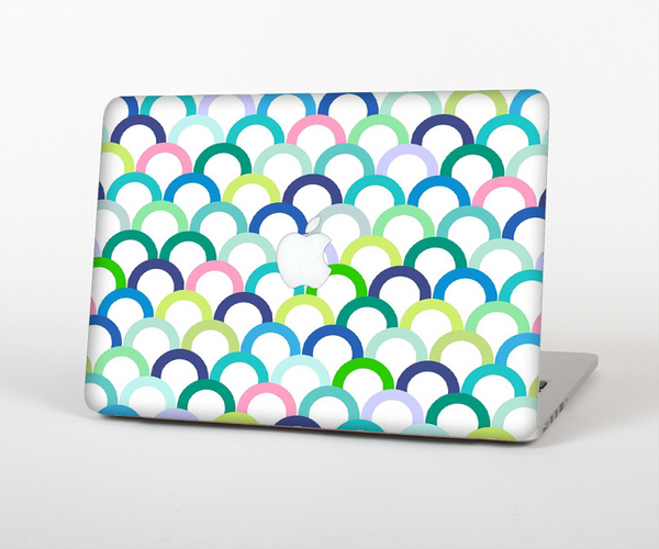 The Vibrant Fun Colored Pattern Hoops Skin Set for the Apple MacBook Pro 13" with Retina Display