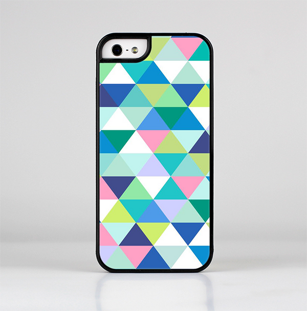The Vibrant Fun Colored Triangular Pattern Skin-Sert for the Apple iPhone 5-5s Skin-Sert Case