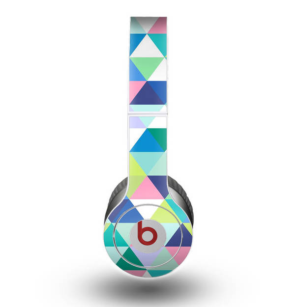 The Vibrant Fun Colored Triangular Pattern Skin for the Beats by Dre Original Solo-Solo HD Headphones