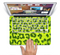 The Vibrant Green Cheetah Skin Set for the Apple MacBook Pro 15" with Retina Display