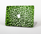The Vibrant Green Leopard Print Skin Set for the Apple MacBook Pro 13" with Retina Display